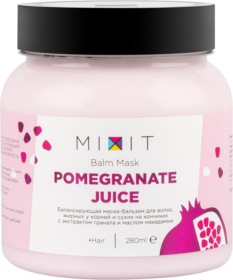 Маска-кондиционер для волос MiXiT Pomegranate Juice Balm Mask 280мл от Vprok.ru