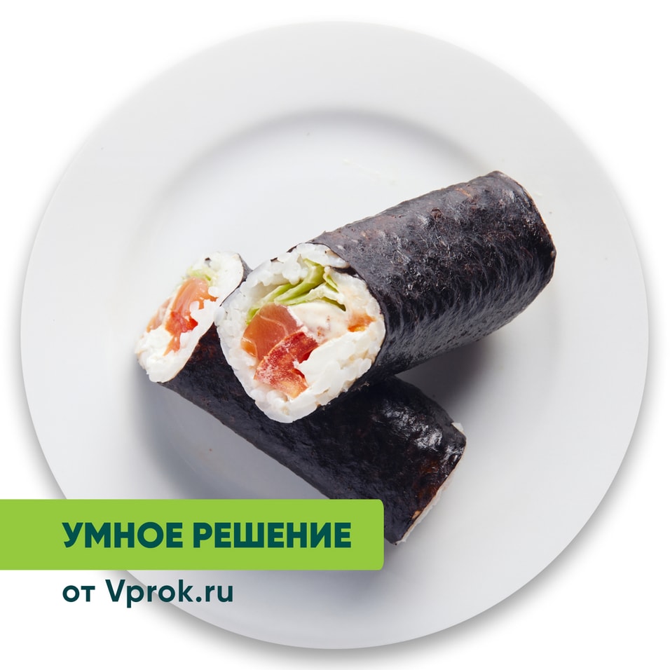 Ролл нори с лососем и томатами Умное решение от Vprok.ru 180г