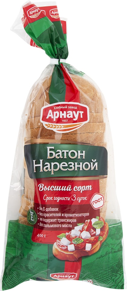 Батон Арнаут нарезной 400г