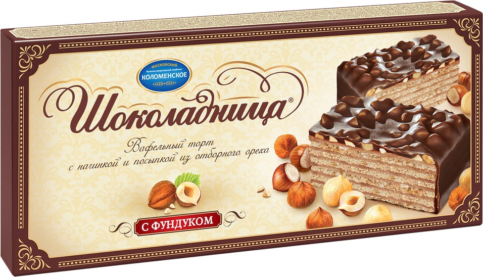 Вафельный торт Шоколадница с фундуком 270г от Vprok.ru