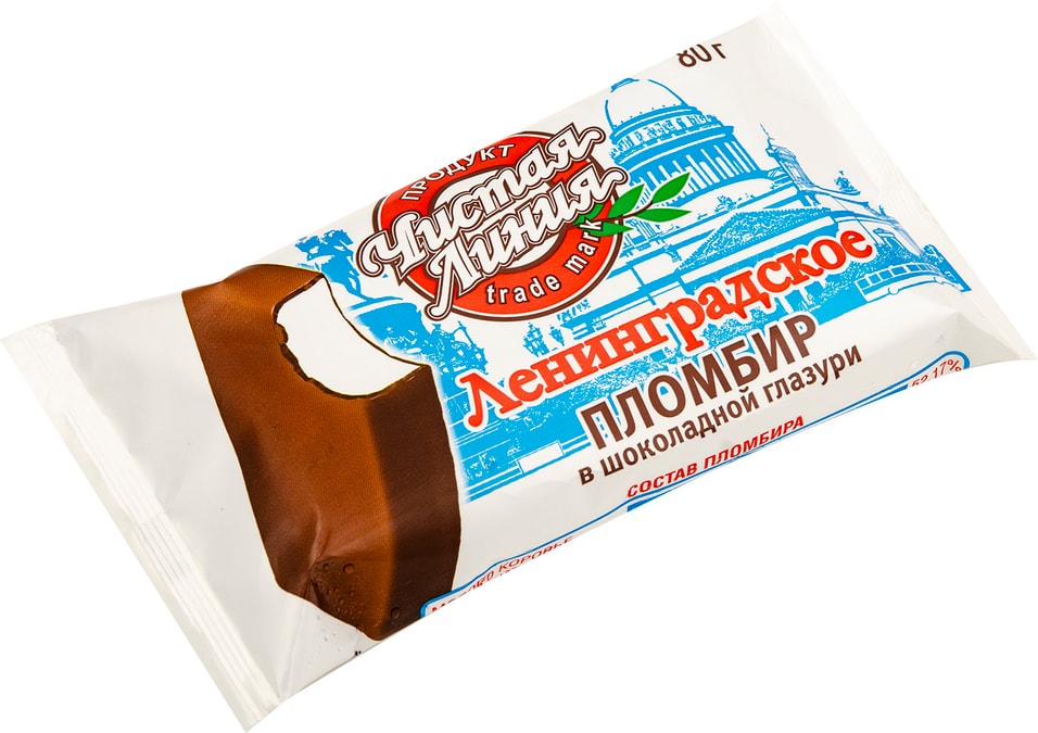 Отзывы о Мороженом Чистая Линия Ленинградское пломбир ванильный в шоколадной глазури 80г