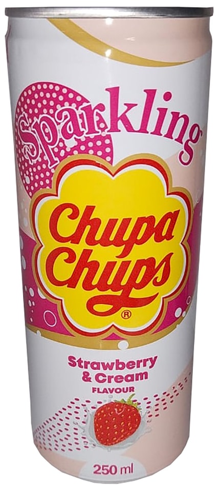 Напиток Chupa Chups Клубничный крем 250млс доставкой!