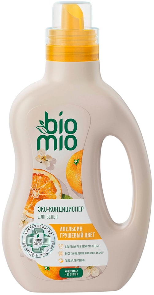 Кондиционер для белья Biomio Bio Soft Апельсин-Груша 800мл
