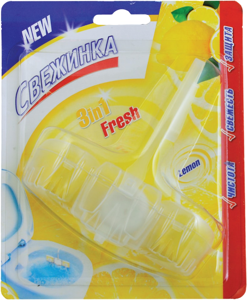 Средство чистящее для унитаза Свежинка WC  3in1 Fresh Lemon 40г