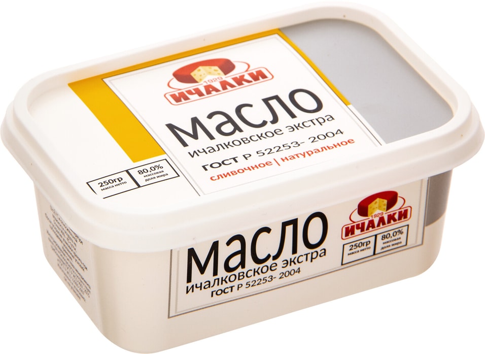 Масло сливочное Ичалки Ичалковское Экстра 80% 250г