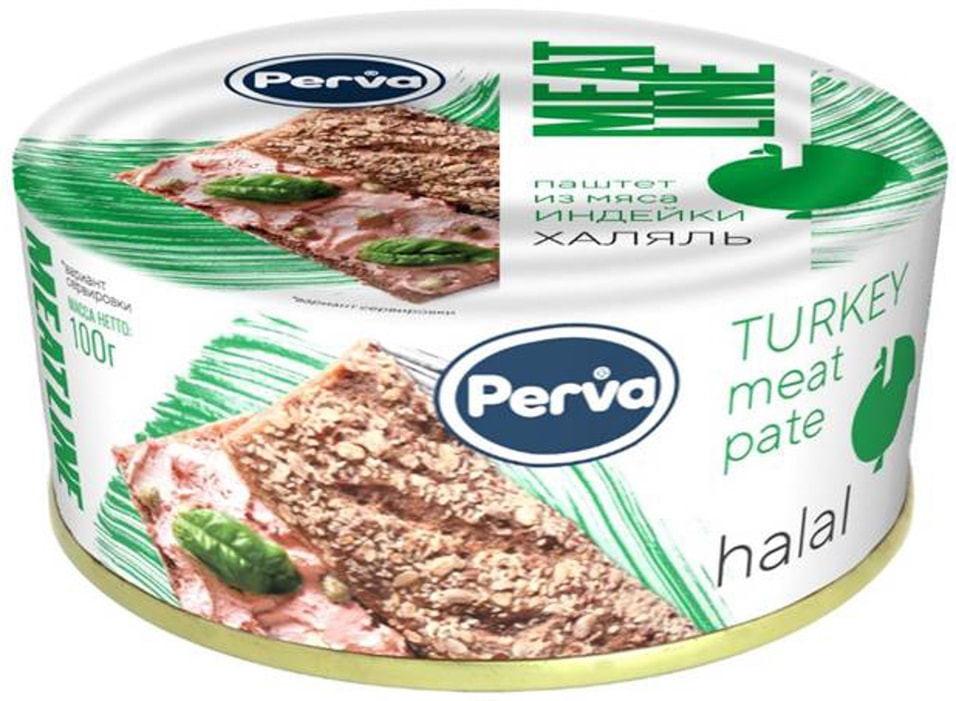 Паштет Perva Халяль из мяса индейки 100г