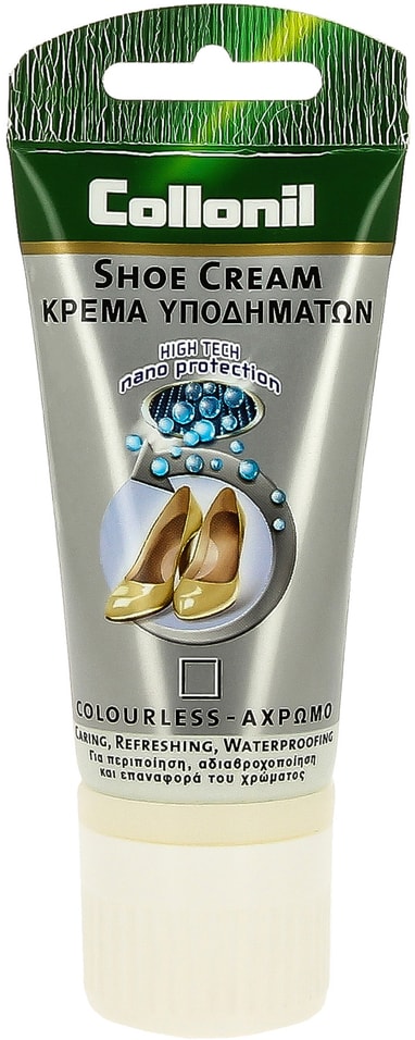 Крем для обуви Collonil Shoe cream защитный для гладкой кожи бесцветный 50мл