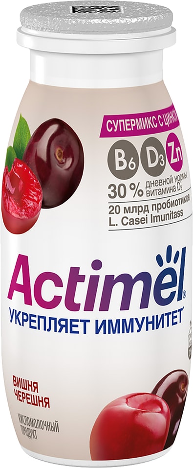Йогурт питьевой Actimel Вишня черешня 1.5% 95г