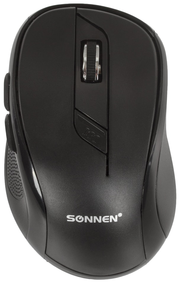 Мышь беспроводная Sonnen M-693 USB 1600dpi 5 кнопок+1 колесо-кнопка оптическая черная от Vprok.ru