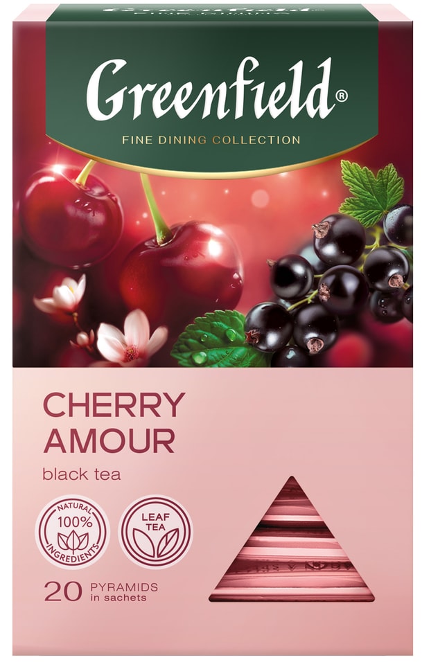 Чай черный Greenfield Cherry Amour 20*1.8гс доставкой!