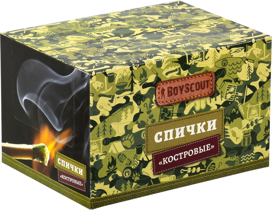 Спички BoyScout Костровые 90мм*30шт