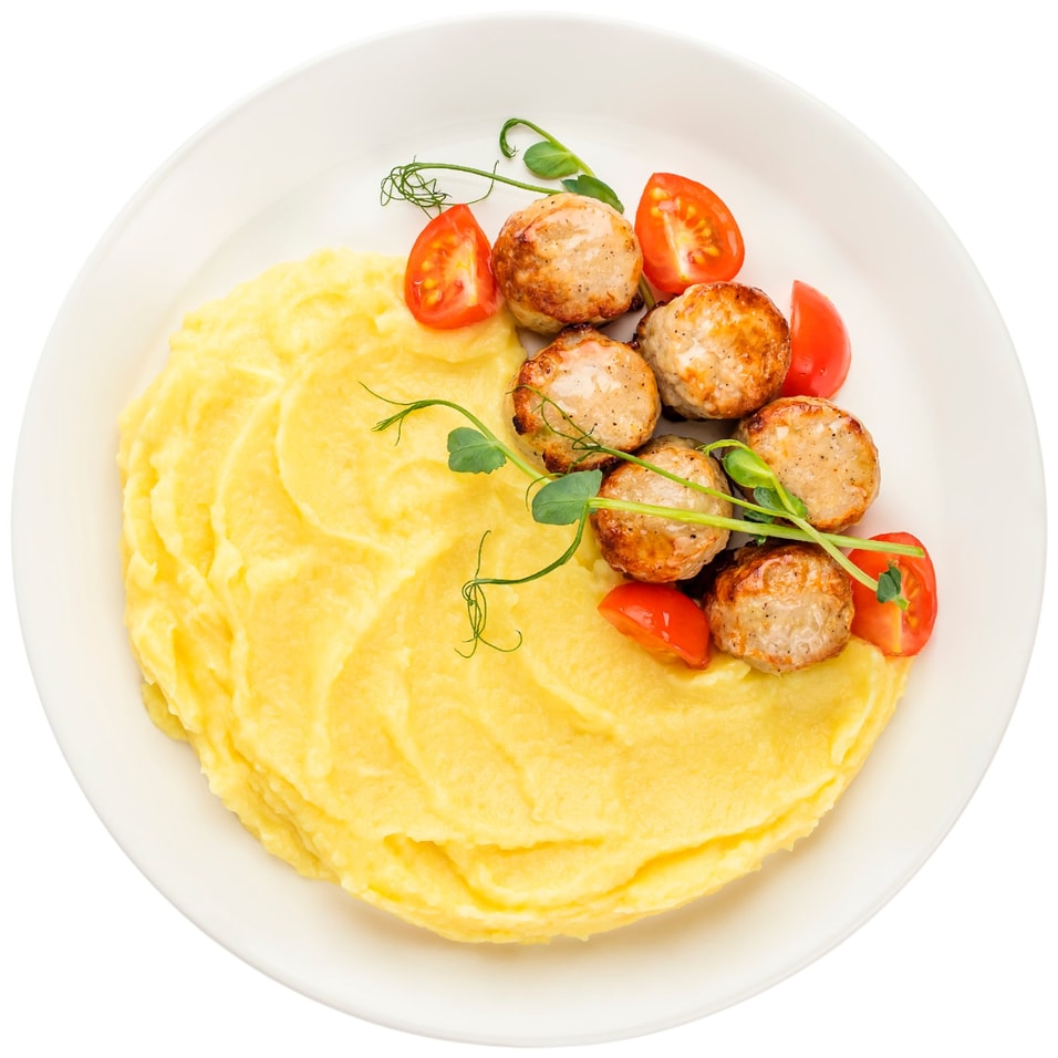 Митболы Вкусно Жить с картофельным пюре 250гс доставкой!