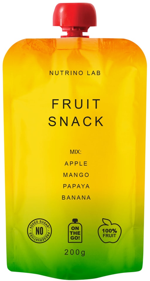 Пюре фруктовое Nutrino Lab Яблоко-Манго-Папайя-Банан 200г