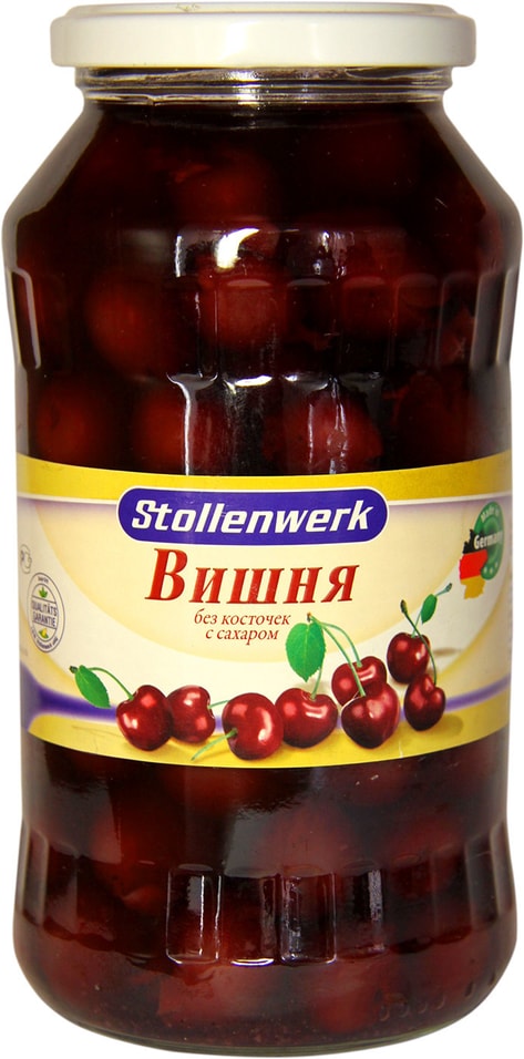 Вишня Stollenwerk кислая без косточек с сахаром 720мл от Vprok.ru