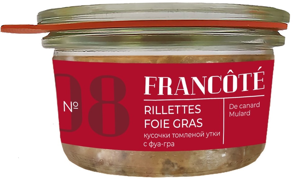 Рийет утиный Francote консервы из мяса уток паштетные 160г 599₽