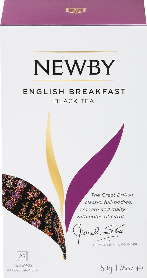 Чай черный Newby English Breakfast 25*2г