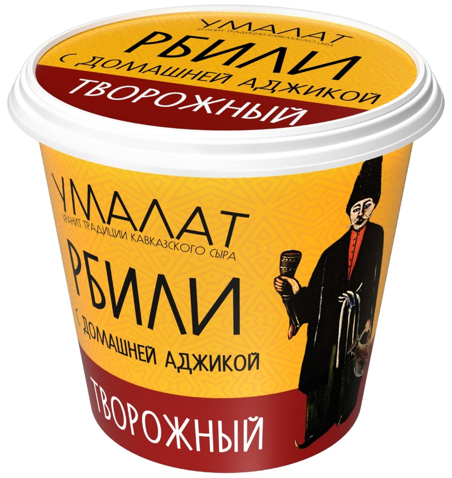 Сыр Умалат творожный Рбили с аджикой 60% 130г