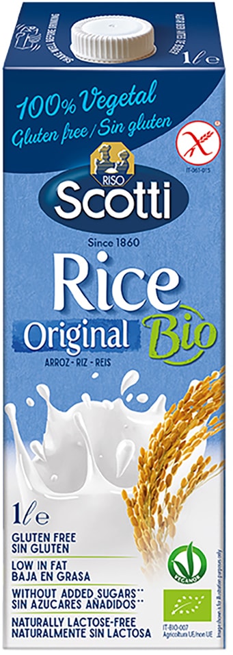 Напиток рисовый Riso Scotti Bio 0.9% 1л