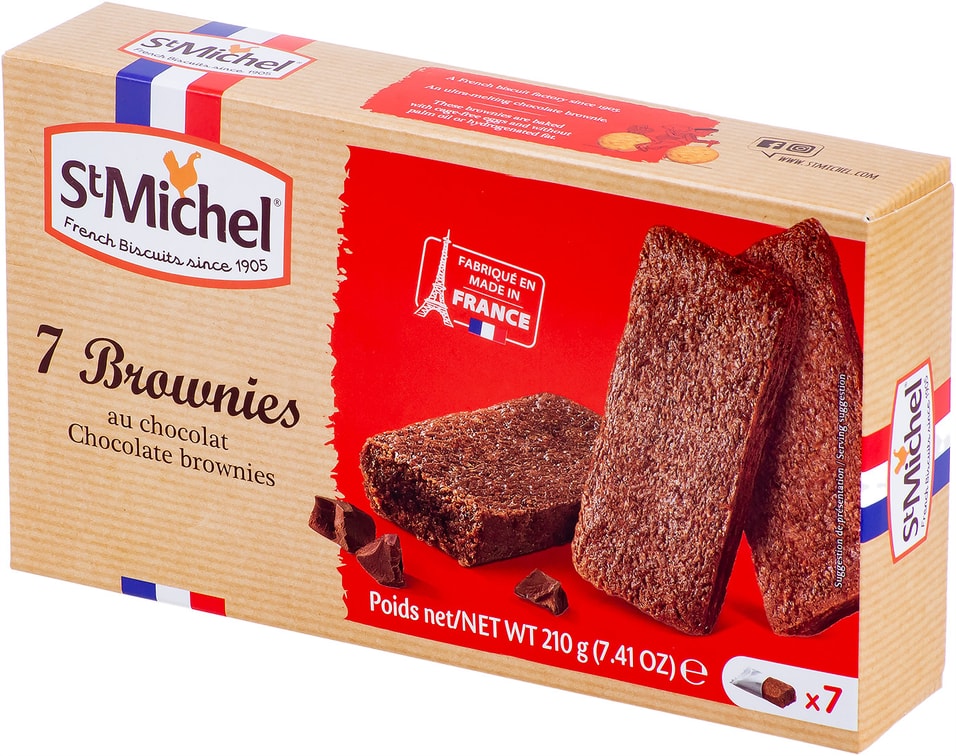 Пирожное St Michel Брауни с молочным шоколадом 210г от Vprok.ru