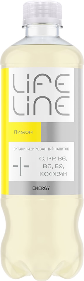 Напиток Lifeline Energy Лимон витаминизированный негазированный 500мл