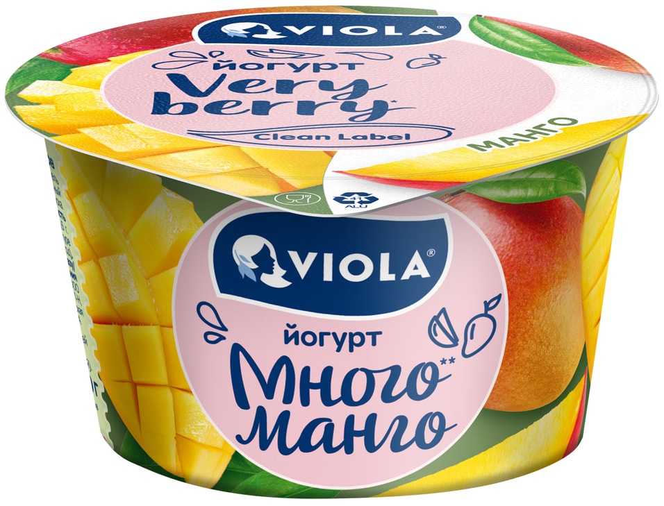 Йогурт Viola Very Berry Манго 2.6% 180г