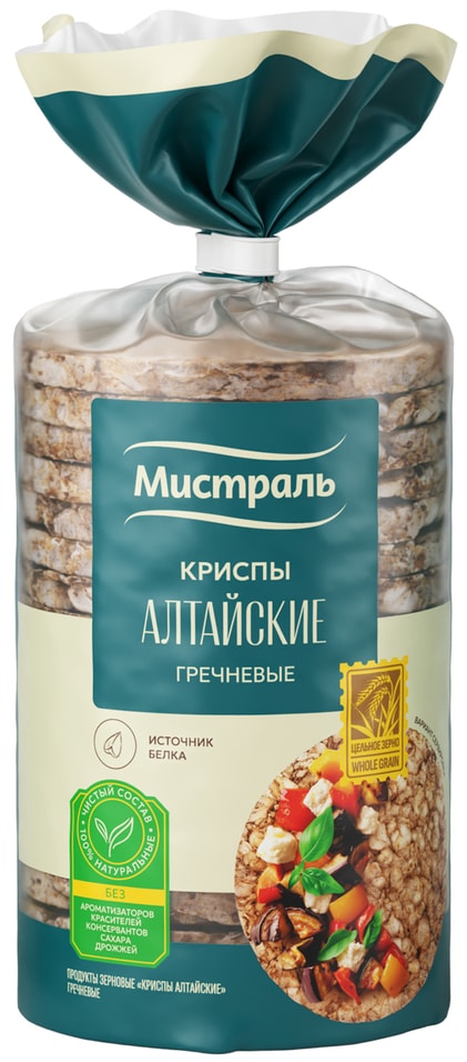 Криспы Мистраль Алтайские гречневые 150гс доставкой 119₽