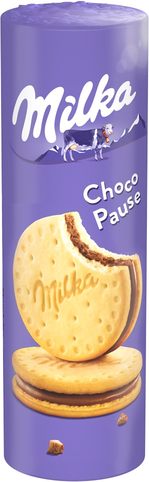 Печенье Мilka Choco Pause с начинкой с молочным шоколадом 260г