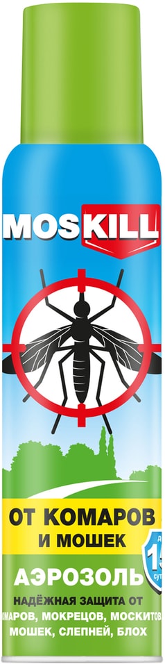 Аэрозоль от насекомых Москилл от комаров мошек и других насекомых 150мл от Vprok.ru
