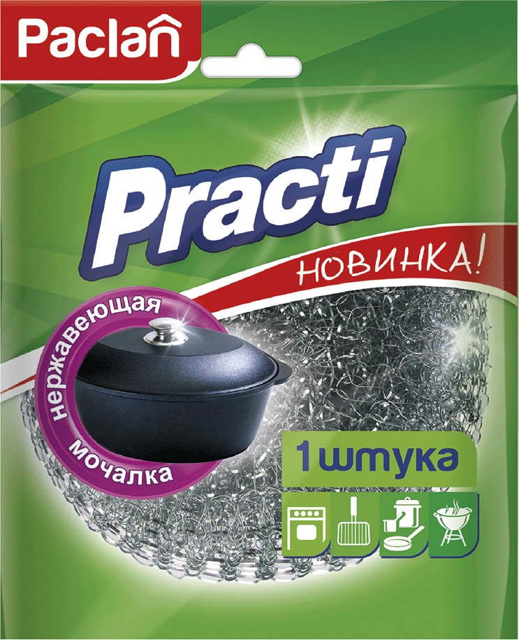 Мочалка Paclan металлическая большая 99₽