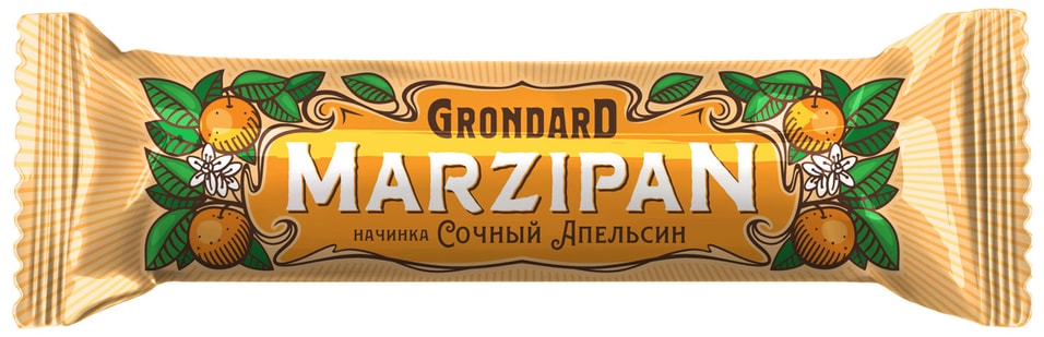 Батончик Grondard Марципановый глазированный с апельсиновой начинкой 50г от Vprok.ru