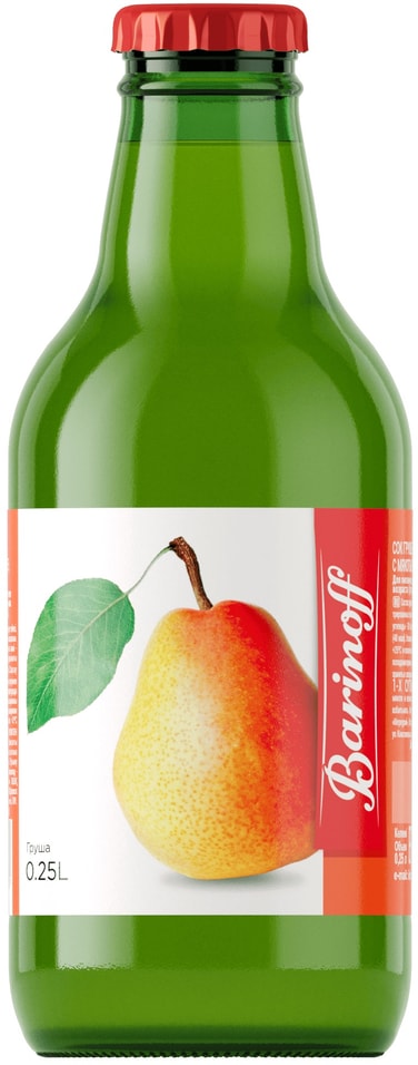 Сок Barinoff грушевый с мякотью 250мл Закажите онлайн 85₽