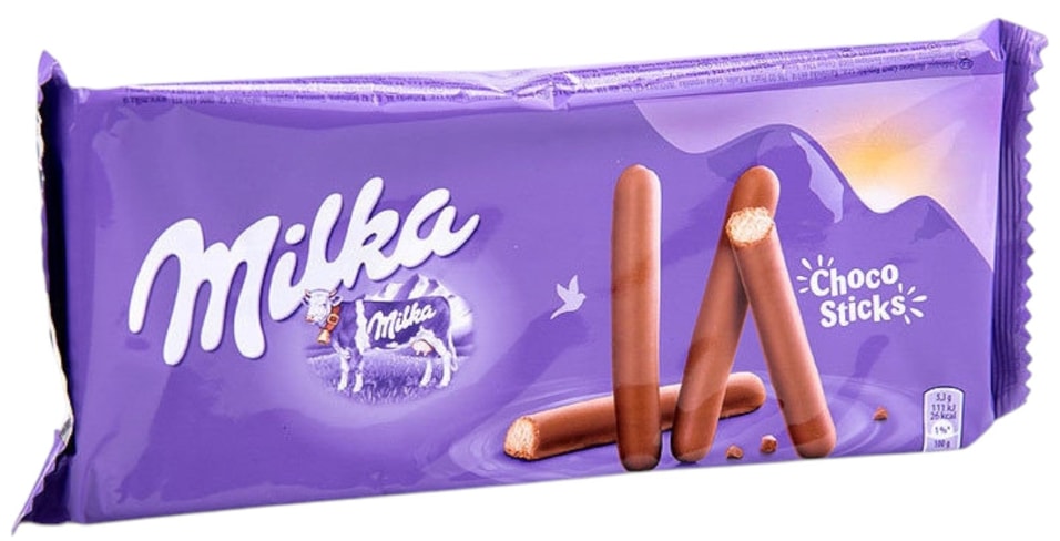 Печенье Milka Choco Lila Sticks 112г. Доставим до двери!