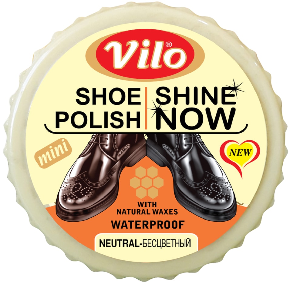 Крем-краска для обуви Vilo нейтральная 25мл