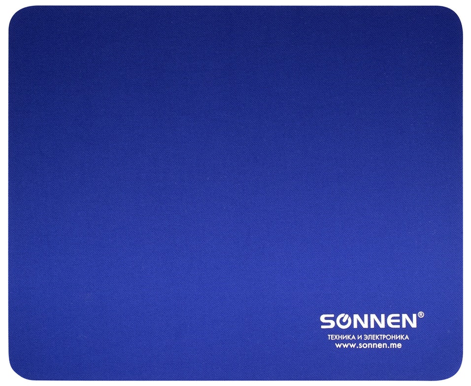 Коврик для мыши Sonnen BLUE резина+ткань 22*18*0.3см от Vprok.ru