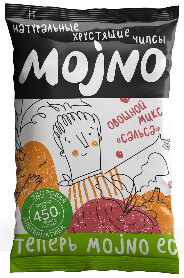 Чипсы MOjNO натуральные Овощной микс сальса 75г