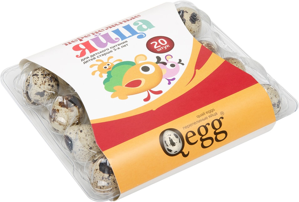 Яйца Qegg перепелиные столовые для детского питания 20шт от Vprok.ru