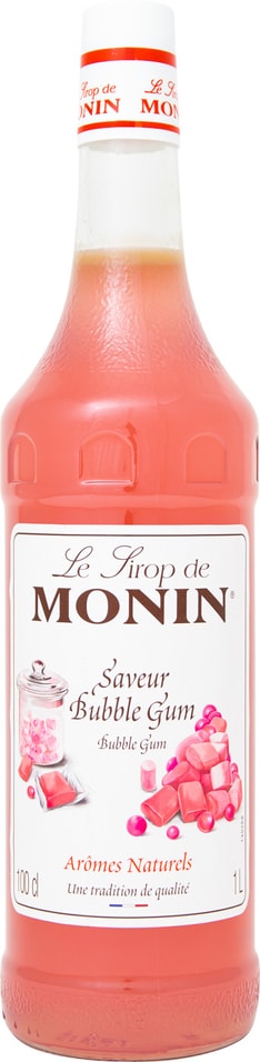 Сироп Monin Bubble Gum Syrup со вкусом и ароматом жевательной резинки 1л