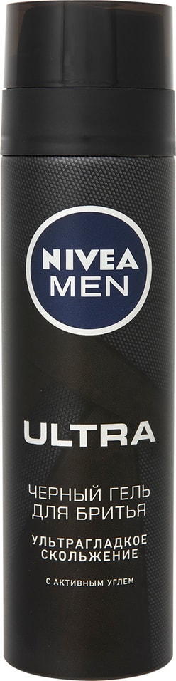 Гель для бритья Nivea Men Ultra Черный с активным углем 200мл от Vprok.ru