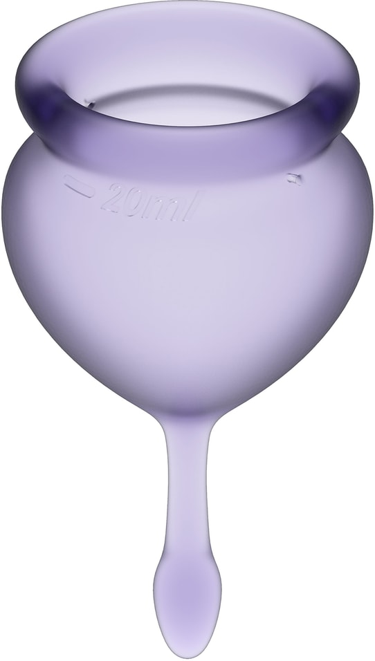 Набор менструальных чаш Satisfyer Feel good Menstrual Cup Lila J1763-6 2шт