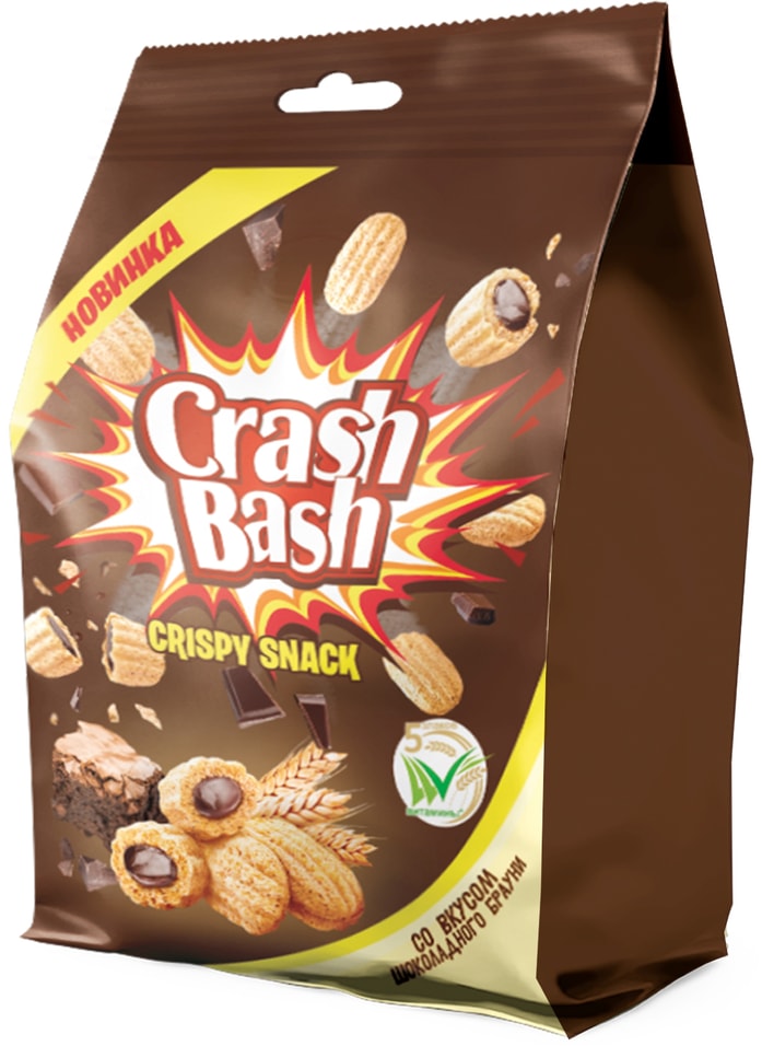 Снеки Crash Bash Шоколадный брауни 150гс доставкой 79₽