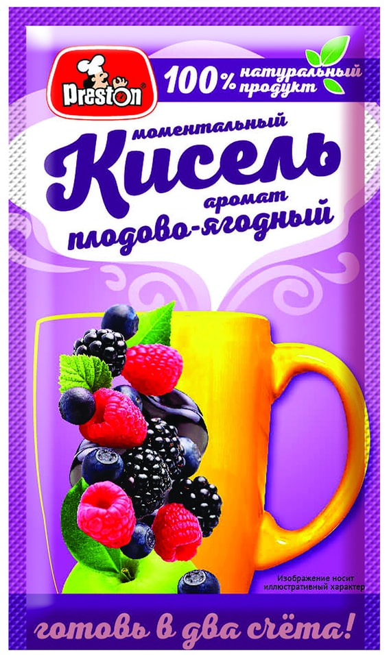 Кисель Preston плодово-ягодный 30г