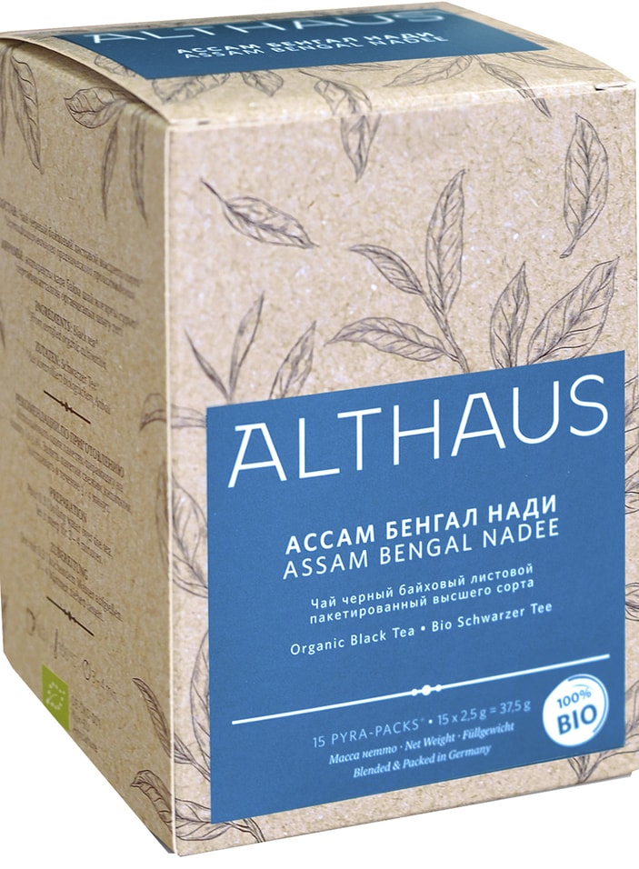 Чай черный Althaus Ассам Бенгал Нади 15*2.5гс доставкой!