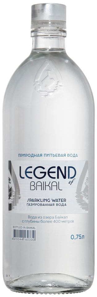 Вода Legend of Baikal питьевая газированная 0.75л