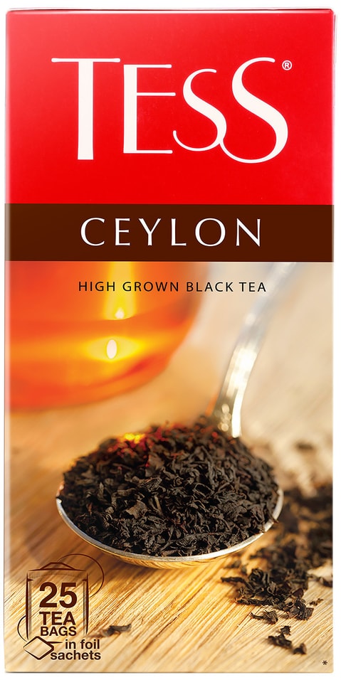 Чай черный Tess Ceylon высокогорный 25*2г