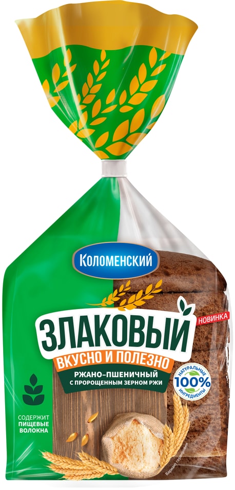Хлеб Коломенский Злаковый ржано-пшеничный с пророщенным зерном ржи 300г 83₽