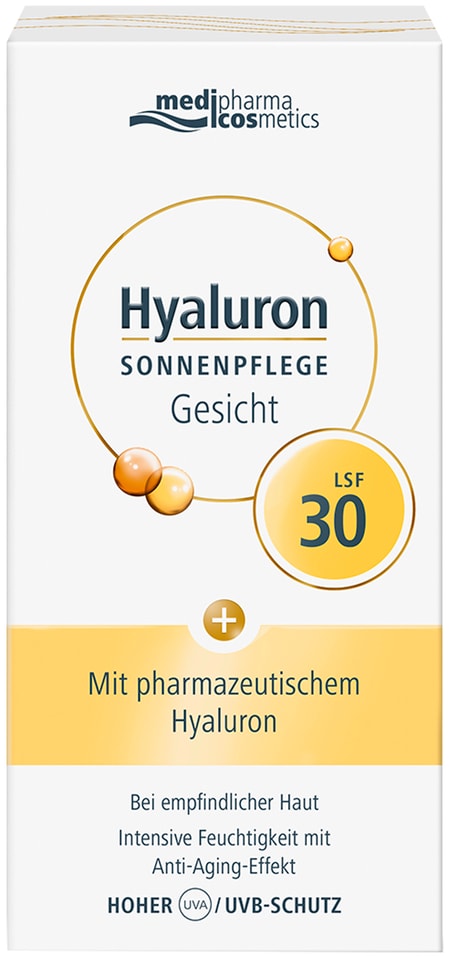 Крем для лица Medipharma cosmetics Hyaluron солнцезащитный  SPF 30 50мл