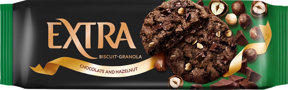 Печенье-гранола Extra сдобное с шоколадом и фундуком 150г
