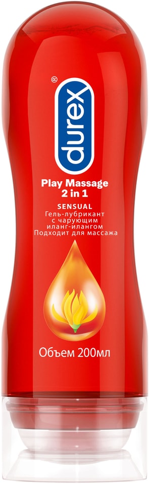 Гель-лубрикант Durex Play Massage 2in1 Sensual c Иланг-Илангом 200мл