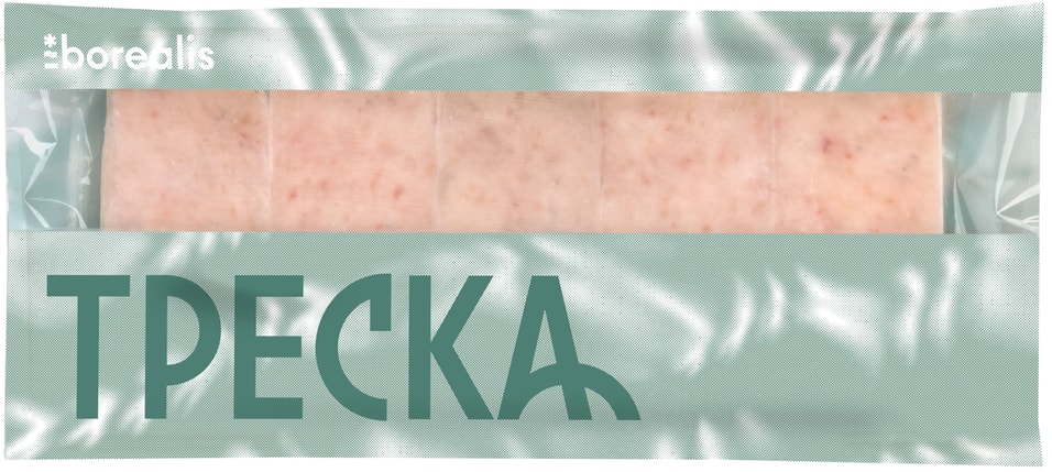 Треска Borealis Атлантическая Фарш блочный замороженный 750г