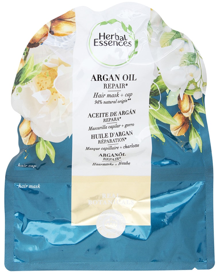 Маска для волос Herbal Essences Argan Oil 20мл +шапочка для душа